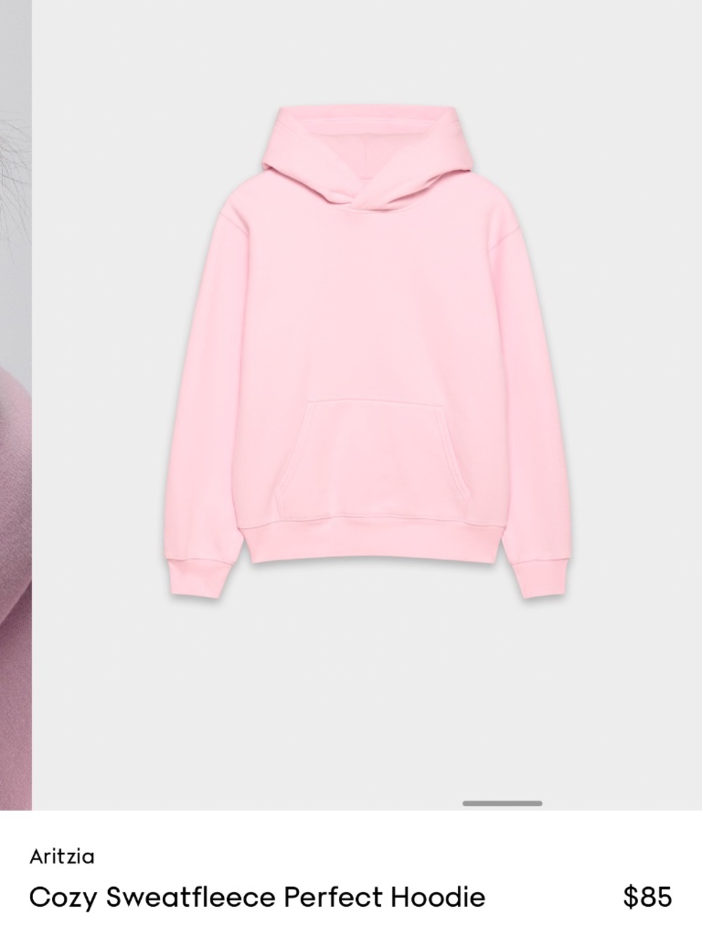 Aritzia perfect fit sweatfleece hoodie sweater - Picture 6 of 6